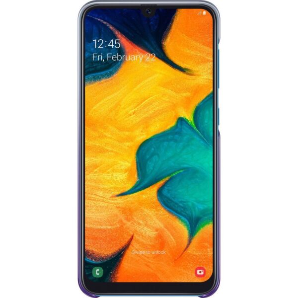 Galaxy A20 ile Uyumlu Mor Koruyucu Kılıf EF-AA205CVEGWW