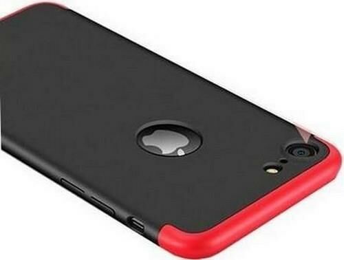 Zore iPhone 8 ile Uyumlu Ays Sert Kılıf Kırmızı Siyah