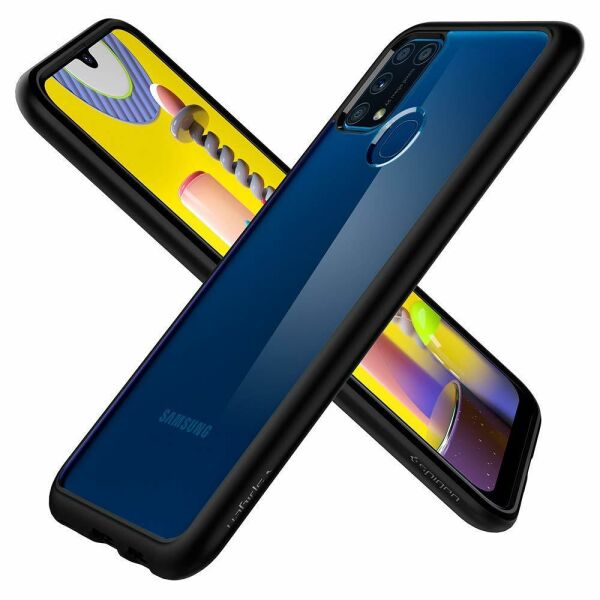 Spigen Galaxy M31 ile Uyumlu Kılıf Ultra Hybrid Matte Black