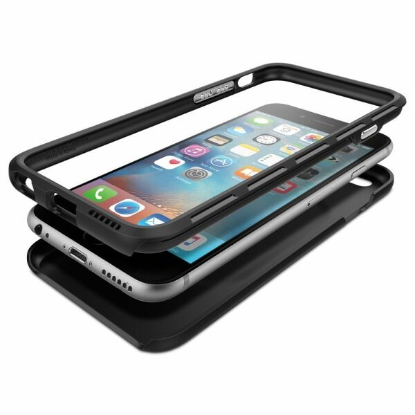 Spigen iPhone 6/6s ile Uyumlu Kılıf Thin Fit Hybrid Black