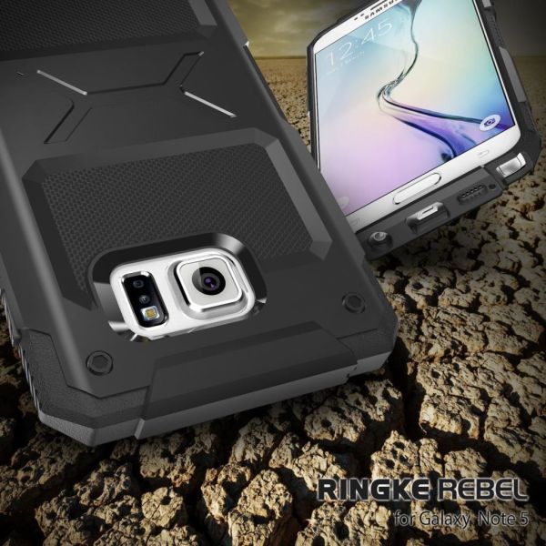 Ringke Rebel Galaxy Note 5 ile Uyumlu Kılıf Olive Darbelere Karşı En İyi Koruma