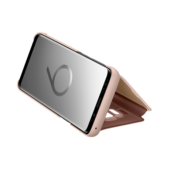 Galaxy S9 ile Uyumlu Clear View Kılıf Altın EF-ZG960CFEGWW