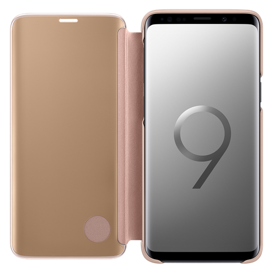 Galaxy S9 ile Uyumlu Clear View Kılıf Altın EF-ZG960CFEGWW
