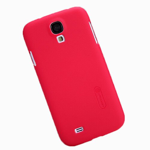 Nillkin i9500 Galaxy S4 ile Uyumlu Sert Kauçuk Kılıf Kırmızı