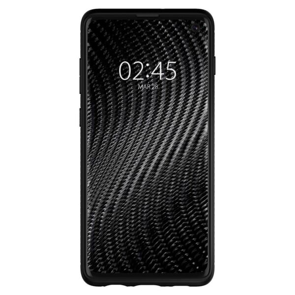 Spigen Galaxy S10 ile Uyumlu Kılıf Rugged Armor Matte Black