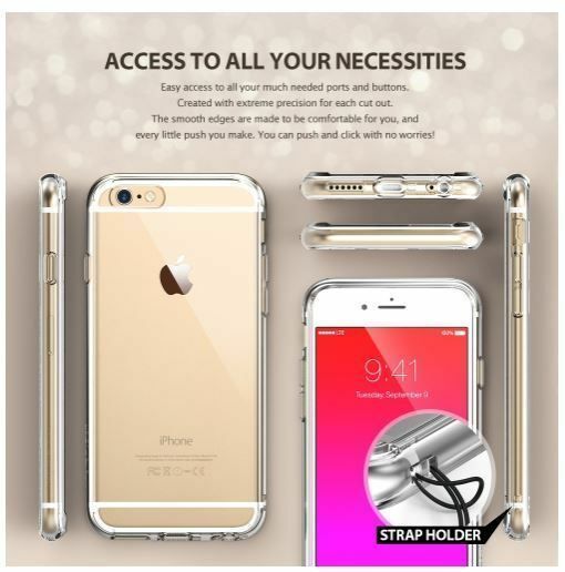 Ringke Fusion iPhone 6s/ 6 ile Uyumlu KIlıf Smoke Black TPU Bumper Extra Darbe Emici
