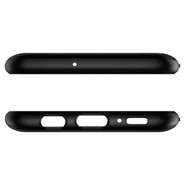 Spigen Galaxy A20 ile Uyumlu Kılıf Rugged Armor Matte Black