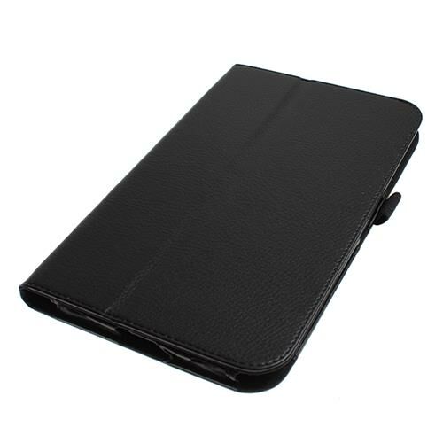 Galaxy Tab 3 8.0'' T310 ile Uyumlu Kapaklı Deri Kılıf Siyah