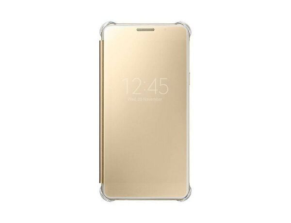 Galaxy A5 (2016) A510F ile Uyumlu Clear View Cover Altın EF-ZA510CFEGWW