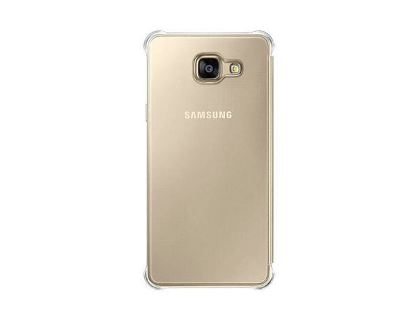 Galaxy A5 (2016) A510F ile Uyumlu Clear View Cover Altın EF-ZA510CFEGWW