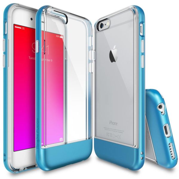 Ringke Frame iPhone 6s/ 6 ile Uyumlu Çerçeveli Bumper Kılıf Ocean Blue