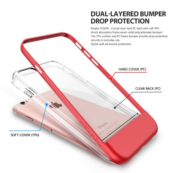 Ringke Frame iPhone 6s/ 6 ile Uyumlu Çerçeveli Bumper Kılıf Ocean Blue