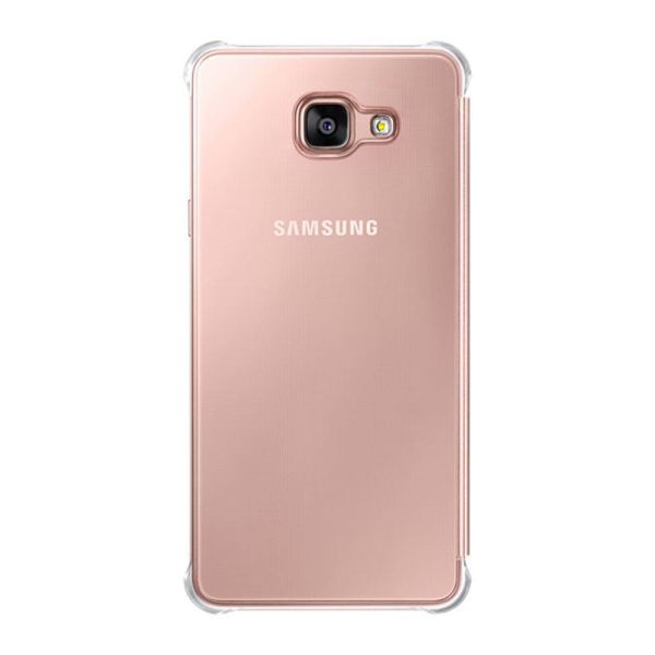 Galaxy A5 (2016) A510F ile Uyumlu Clear View Cover Rose Gold EF-ZA510CZEGWW