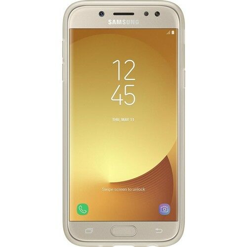 Galaxy J7 2017 ile Uyumlu Jelly Silikon Kılıf EF-AJ730TFEGWW Gold