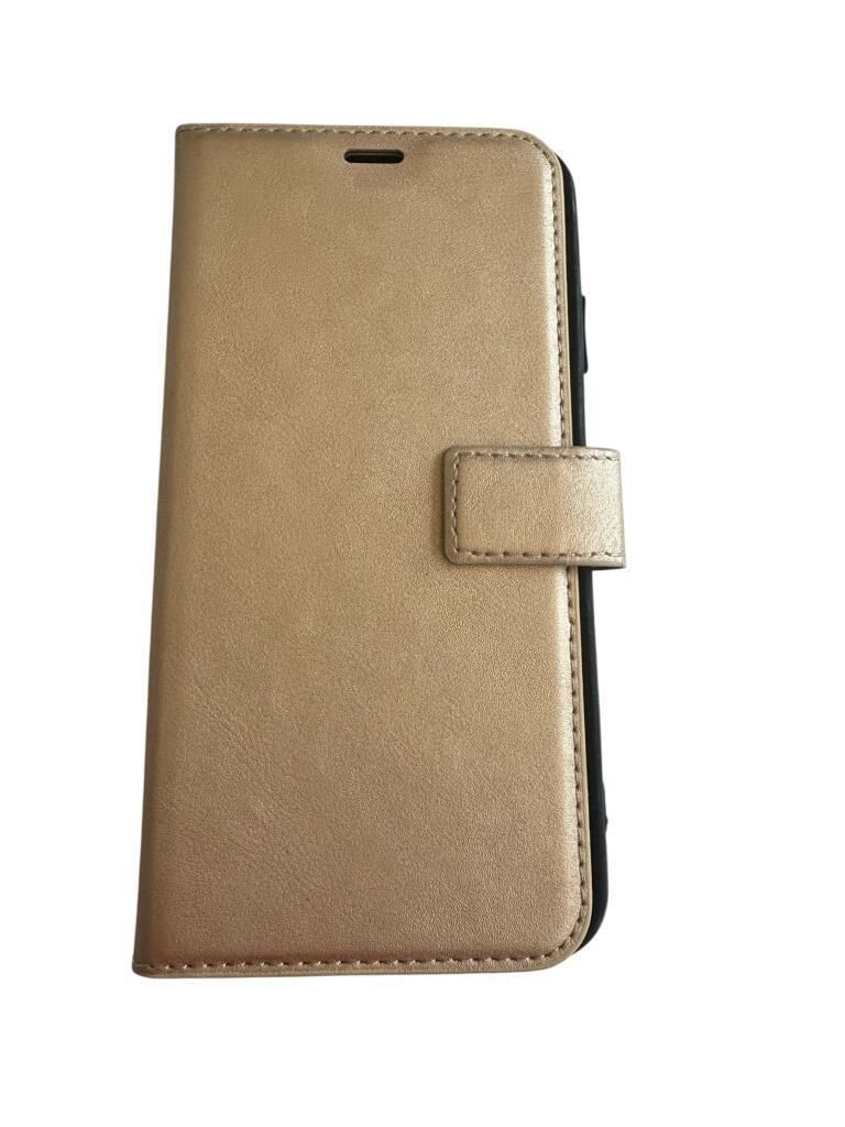 iPhone XS Max ile Uyumlu Cüzdanlı Kılıf Altın