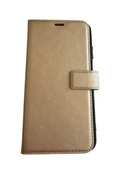 iPhone XS Max ile Uyumlu Cüzdanlı Kılıf Altın