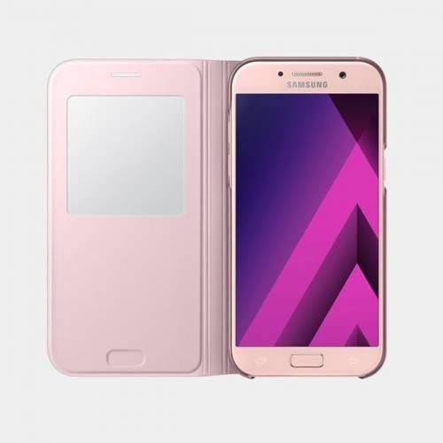 Galaxy A5(2017) ile Uyumlu S View Cover Pembe EF-CA520PPEGWW