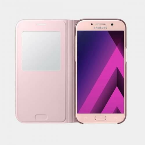 Galaxy A5(2017) ile Uyumlu S View Cover Pembe EF-CA520PPEGWW