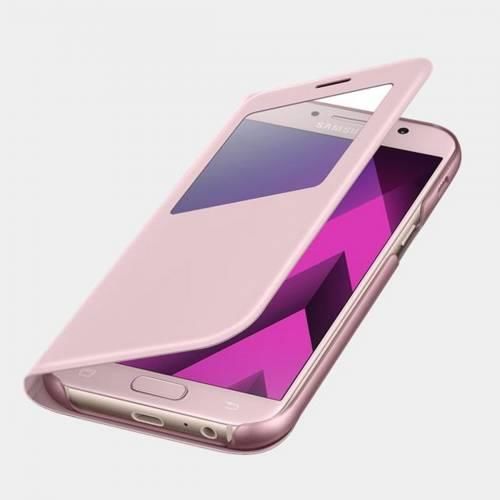 Galaxy A5(2017) ile Uyumlu S View Cover Pembe EF-CA520PPEGWW