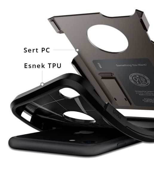 Spigen iPhone 7/8 ile Uyumlu Kılıf Tough Armor 2 Gunmetal