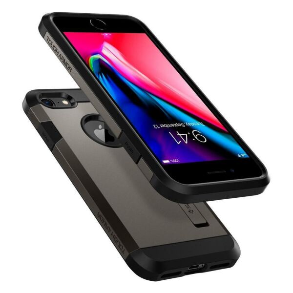 Spigen iPhone 7/8 ile Uyumlu Kılıf Tough Armor 2 Gunmetal