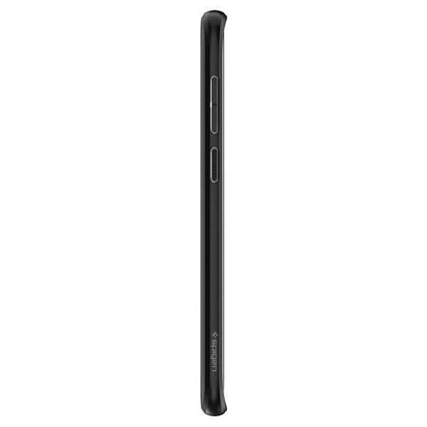 Spigen Galaxy S9 Plus ile Uyumlu Kılıf Liquid Crystal 4 Tarafı Koruma Matte Black