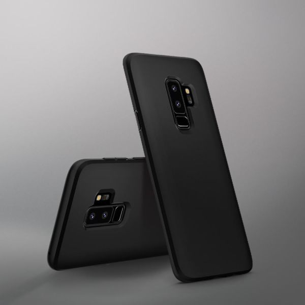Spigen Galaxy S9 Plus ile Uyumlu Kılıf Liquid Crystal 4 Tarafı Koruma Matte Black