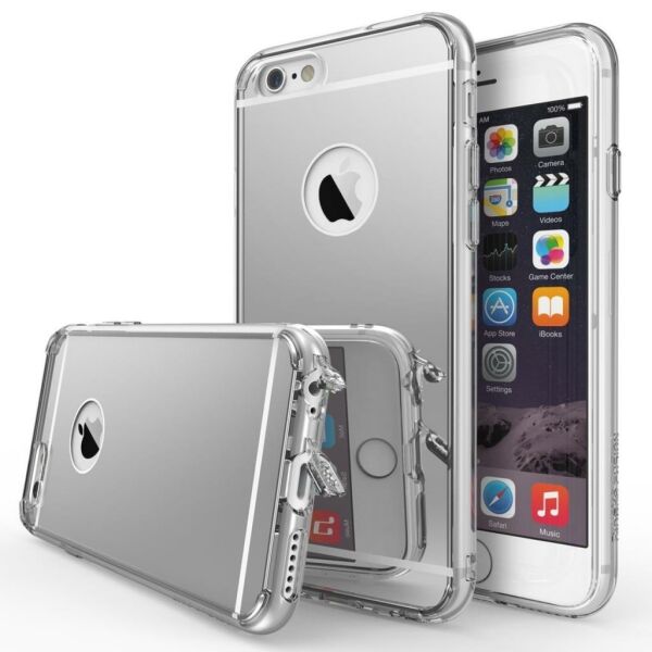 Ringke Mirror Fusion iPhone 6s Plus/ 6 Plus ile Uyumlu Aynalı Kılıf Silver