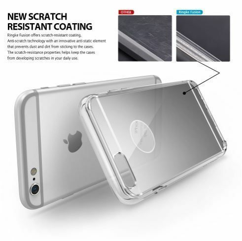 Ringke Mirror Fusion iPhone 6s Plus/ 6 Plus ile Uyumlu Aynalı Kılıf Silver