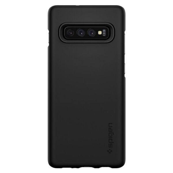 Spigen Galaxy S10 ile Uyumlu Kılıf Thin Fit Ultra İnce Black