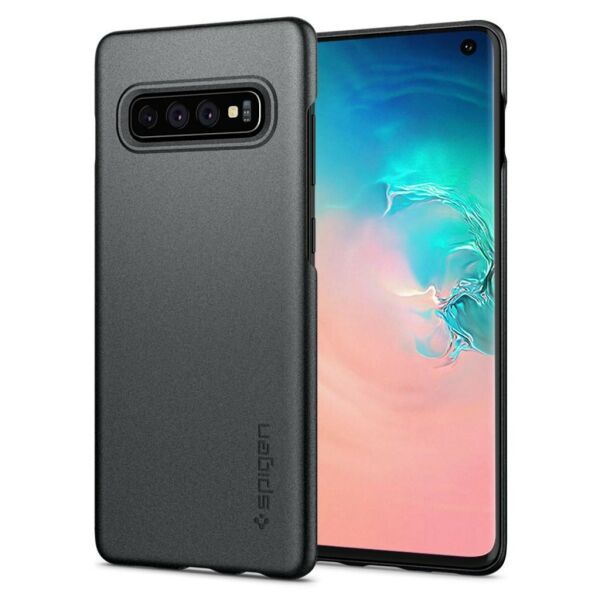 Spigen Galaxy S10 ile Uyumlu Kılıf Thin Fit Ultra İnce Black