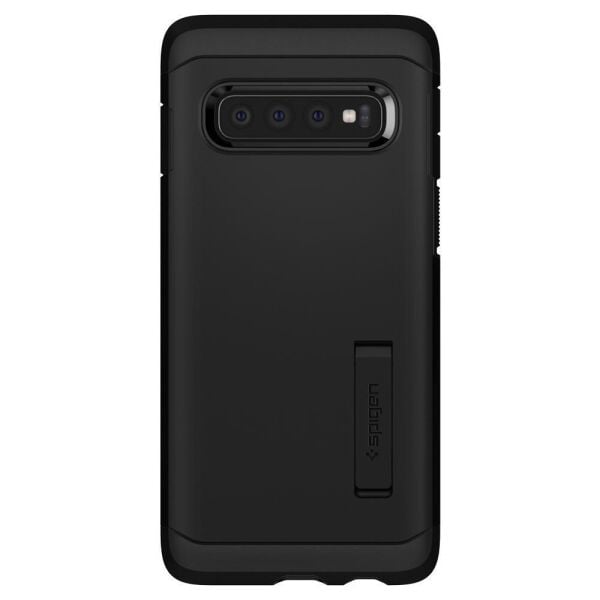 Spigen Galaxy S10 ile Uyumlu Kılıf Tough Armor Black