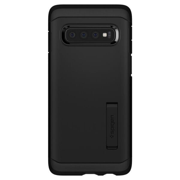Spigen Galaxy S10 ile Uyumlu Kılıf Tough Armor Black