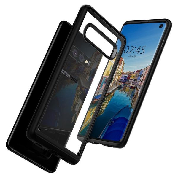 Spigen Galaxy S10 ile Uyumlu Kılıf Ultra Hybrid Matte Black