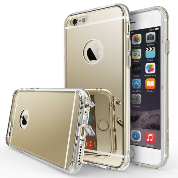 Ringke Mirror Fusion iPhone 6s/ 6 ile Uyumlu Aynalı Kılıf Royal Gold