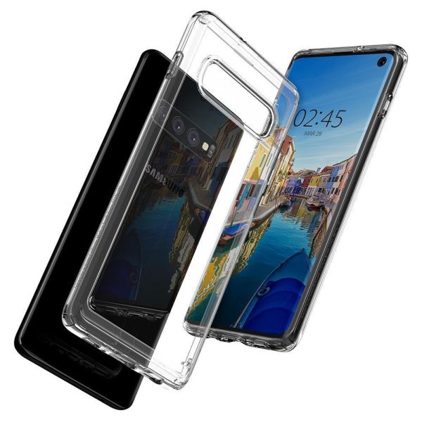 Spigen Galaxy S10 ile Uyumlu Kılıf Ultra Hybrid Crystal Clear