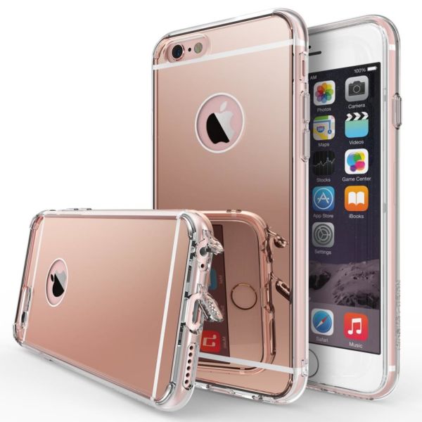 Ringke Mirror Fusion iPhone 6s/ 6 ile Uyumlu Aynalı Kılıf Rose Gold