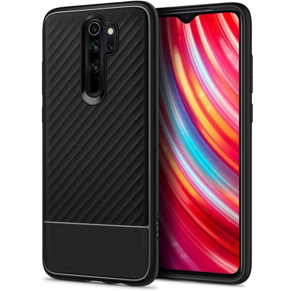 Spigen Redmi Note 8 Pro ile Uyumlu Kılıf Core Armor Black