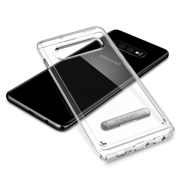 Spigen Galaxy S10 Plus ile Uyumlu Kılıf Ultra Hybrid S Crystal Clear
