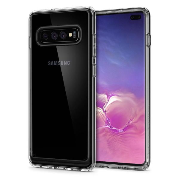 Spigen Galaxy S10 Plus ile Uyumlu Kılıf Ultra Hybrid Crystal Clear