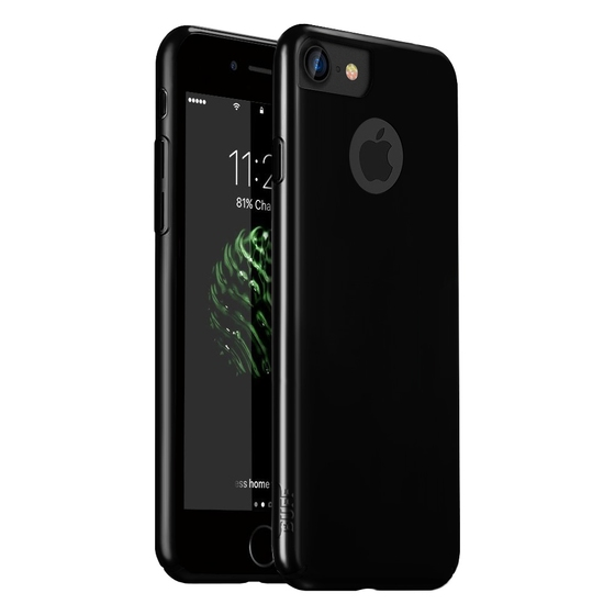 Buff iPhone 7 ile Uyumlu Slim Fit Kılıf Jet Black