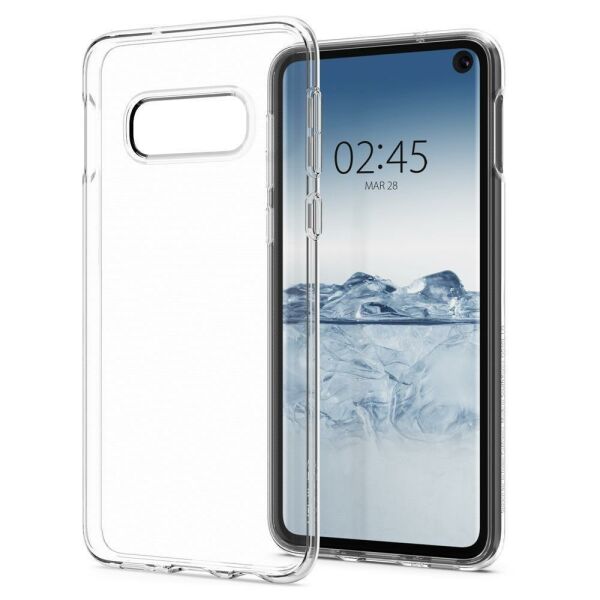 Spigen Galaxy S10e ile Uyumlu Kılıf Liquid Crystal 4 Tarafı Koruma