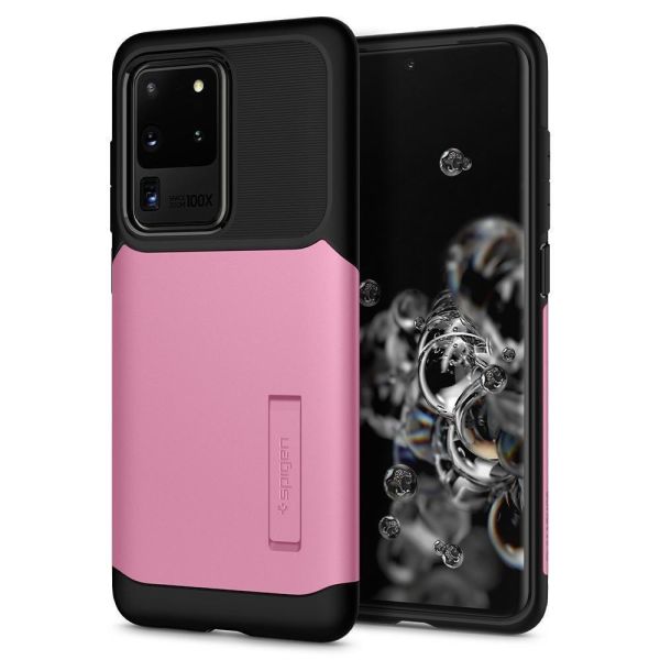 Spigen Galaxy S20 Ultra ile Uyumlu Kılıf Slim Armor Rusty Pink