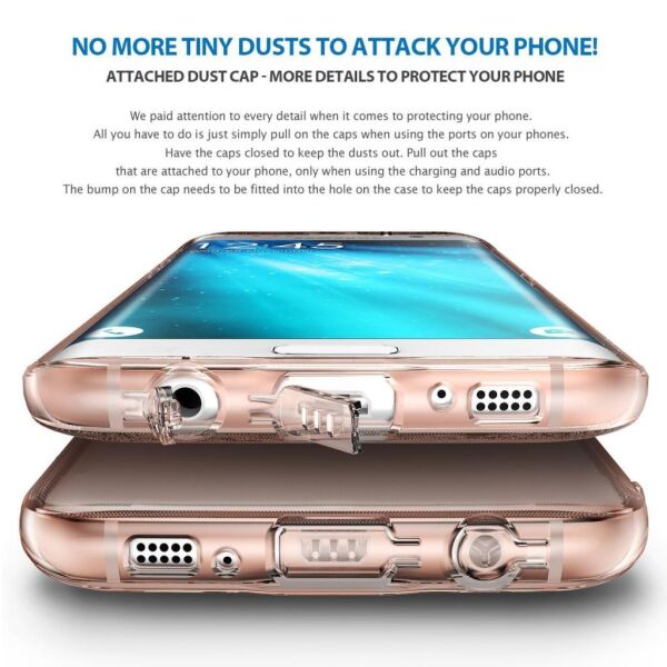 Ringke Air Galaxy S7 Edge ile Uyumlu Kılıf Clear Ultra Hafif Esnek İnce Şeffaf Transparan