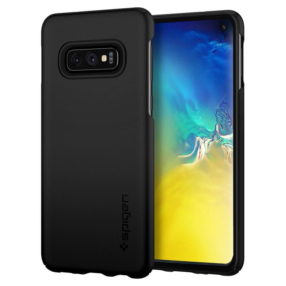 Spigen Galaxy S10E ile Uyumlu Kılıf Thin Fit Ultra İnce Black