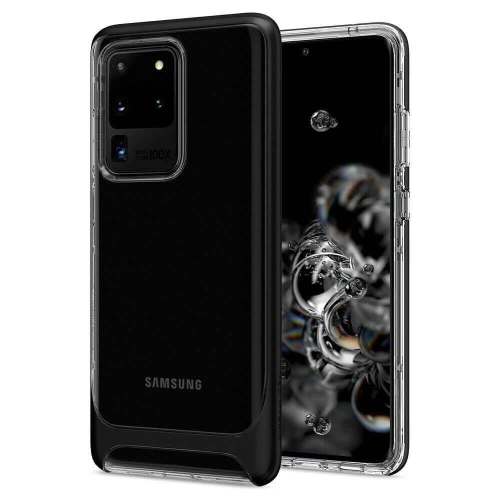 Spigen Galaxy S20 Ultra ile Uyumlu Kılıf Neo Hybrid Crystal Black