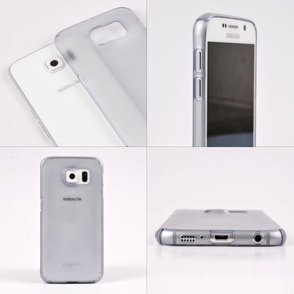 Ringke Slim Frost Galaxy S7 Edge ile Uyumlu Kılıf Gray 4 Tarafı Saran Tam Koruma İnce Buzlu Şeffaf