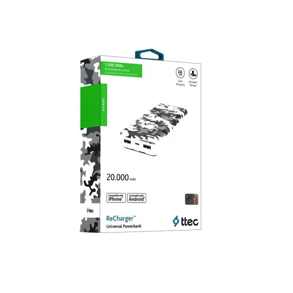 Ttec ReCharger Harici Powerbank Şarj Cihazı 20000mAh 2BB157BK
