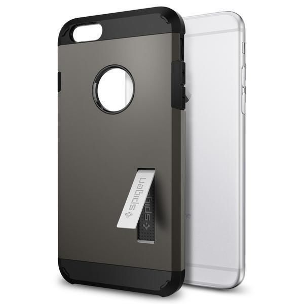 Spigen iPhone 6s Plus/6 Plus ile Uyumlu Kılıf Tough Armor Gunmetal