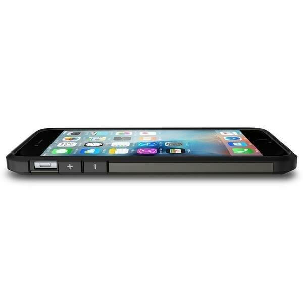 Spigen iPhone 6s Plus/6 Plus ile Uyumlu Kılıf Tough Armor Gunmetal